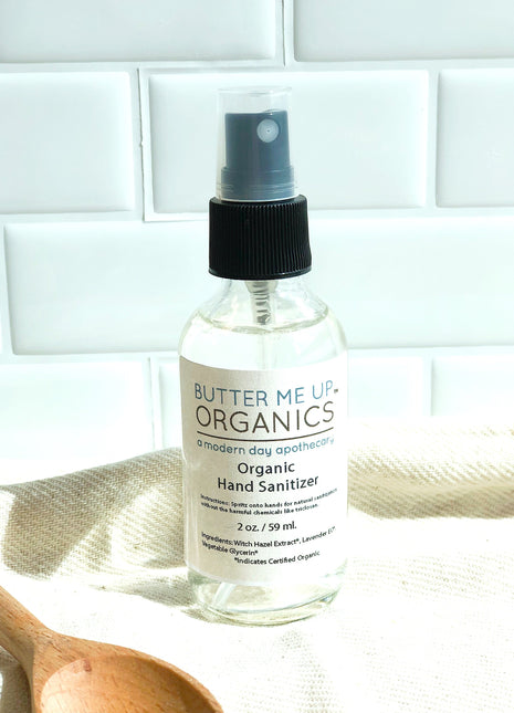 Organic Hand Sanitizer Triclosan Free / Organic Sanitizer / Butter Me